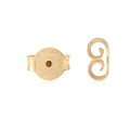 Earring Back Replacements Butterfly 18K Solid Yellow Gold Italy