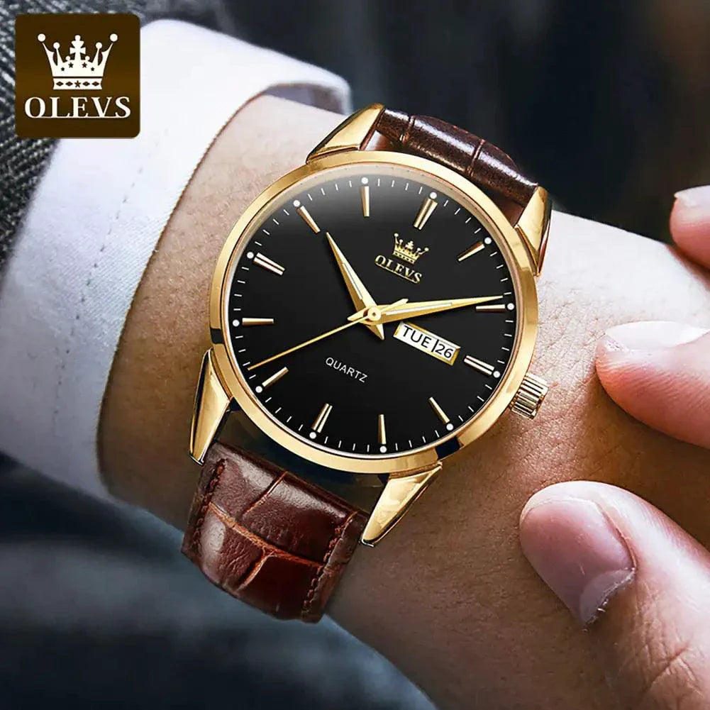 Elegant Leather Timepiece